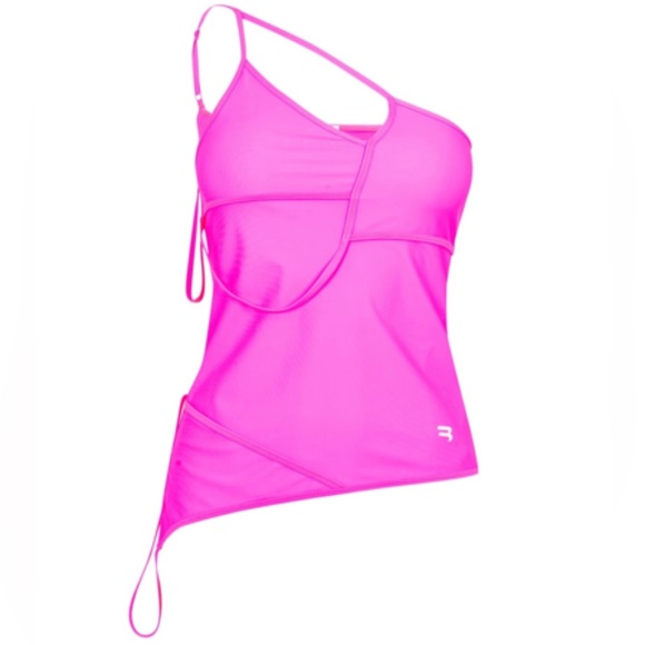 BALENCIAGA Cut-Out Asymmetrical Strap One-Shoulder Tank Top - Picture 4 of 10